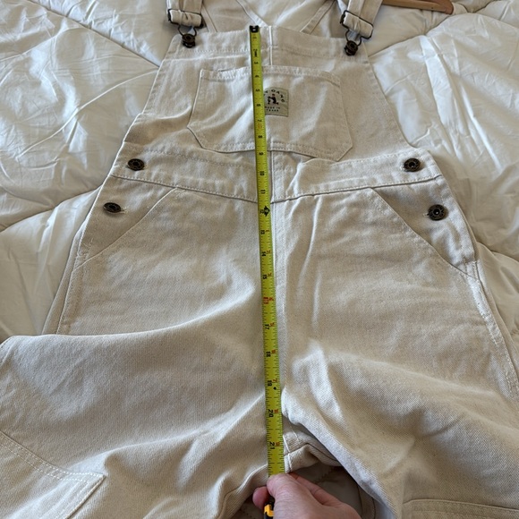 The Hey Gang Women's double knee Overalls in natural - Picture 11 of 12